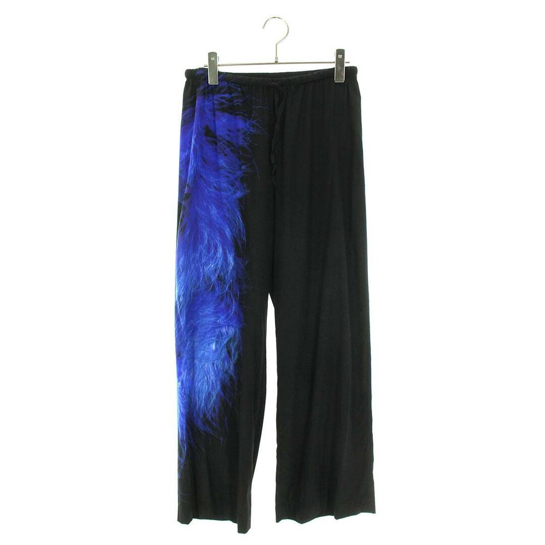 DRIES VAN NOTEN - ドリスヴァンノッテン サイドグラフィックシルクロングパンツ レディース 36