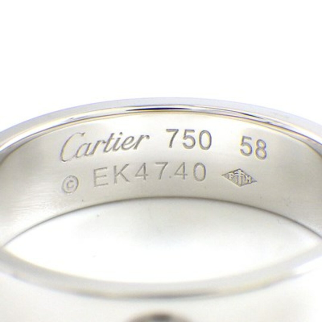 Cartier(カルティエ)のカルティエ Cartier リング ラブリング K18WG 17.5号 / #58 【中古】 レディースのアクセサリー(リング(指輪))の商品写真