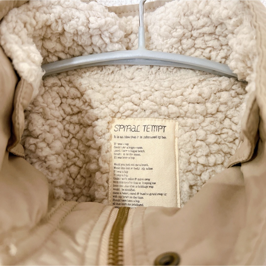 spiral tempt モッズコート ジャケット コート ベージュ M レディースのジャケット/アウター(モッズコート)の商品写真