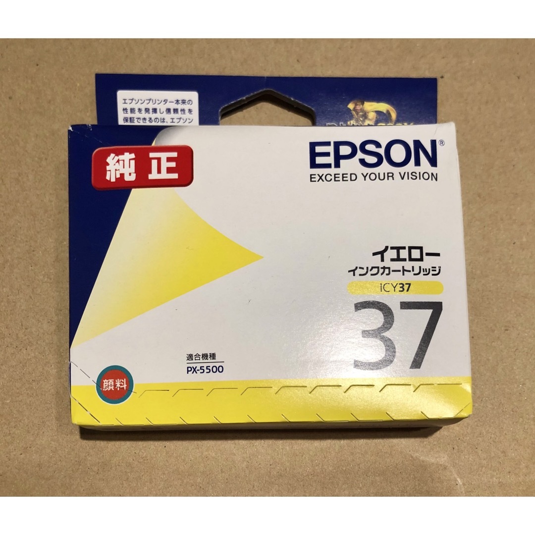 EPSON(エプソン)のEPSON インクカートリッジ  ICY37 1色 インテリア/住まい/日用品のオフィス用品(その他)の商品写真