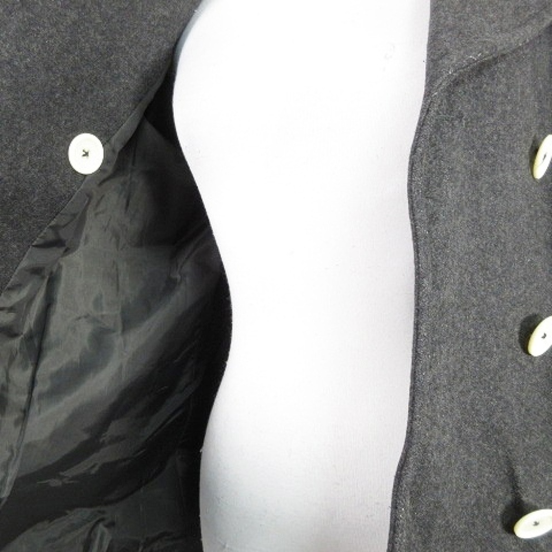 SHIPS(シップス)のシップス コート Pコート ピーコート 長袖 ショート M グレー アウター レディースのジャケット/アウター(ピーコート)の商品写真