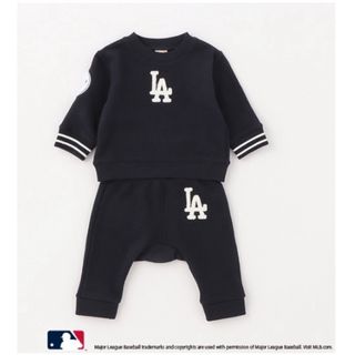 プティマイン(petit main)の【 ＭＬＢ】スウェットセットアップ  新品　70(その他)