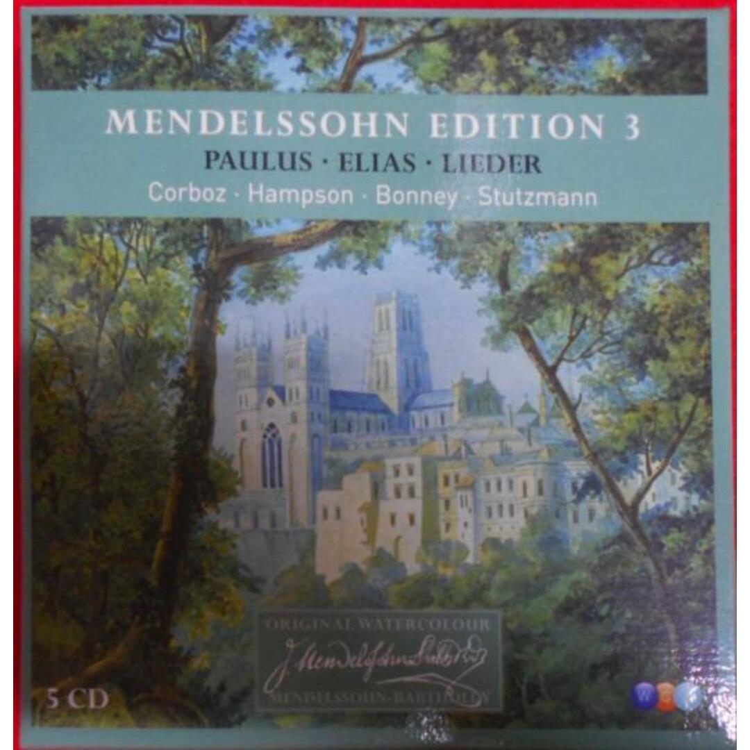 【CD】Mendelssohn Edition 3 / Pauls・Elias・Lieder / Corboz・Hampson・Bonney・Stutzmann／メンデルスゾーンその他