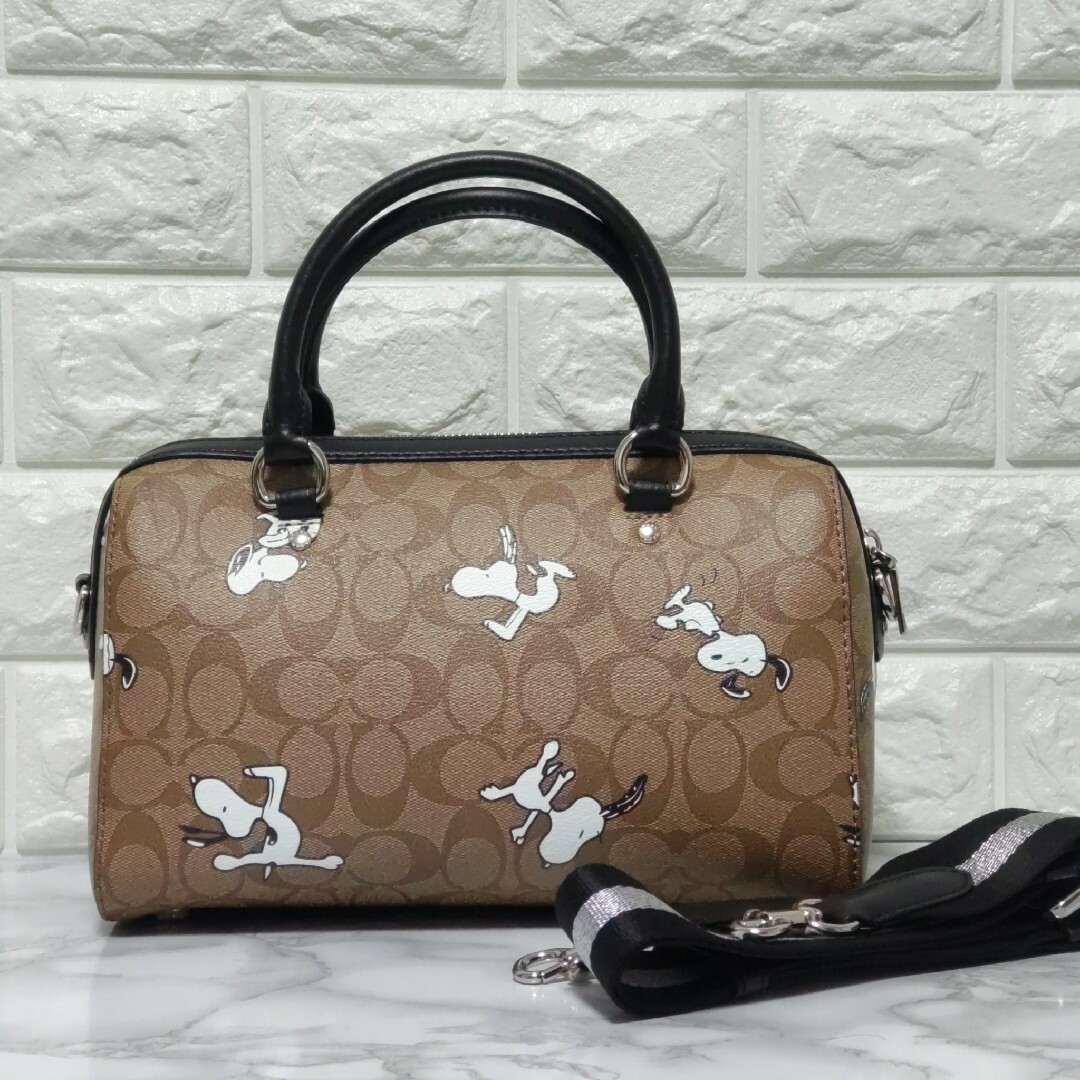 コーチ COACH スヌーピー コラボ ミニボストンバッグ コーチ COACH スヌーピー コラボ ミニボストンバッグ