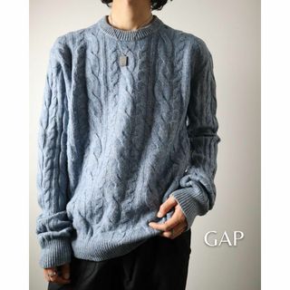 ギャップ(GAP)の【GAP】ギャップ ラムウール パステルカラー ケーブル編み ニット セーター(ニット/セーター)