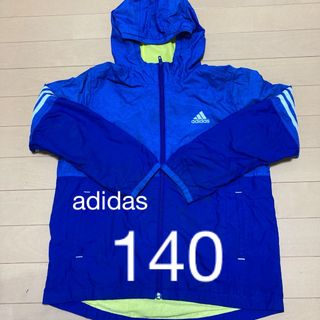 アディダス(adidas)のアディダス　ナイロンジップパーカー　140(ジャケット/上着)