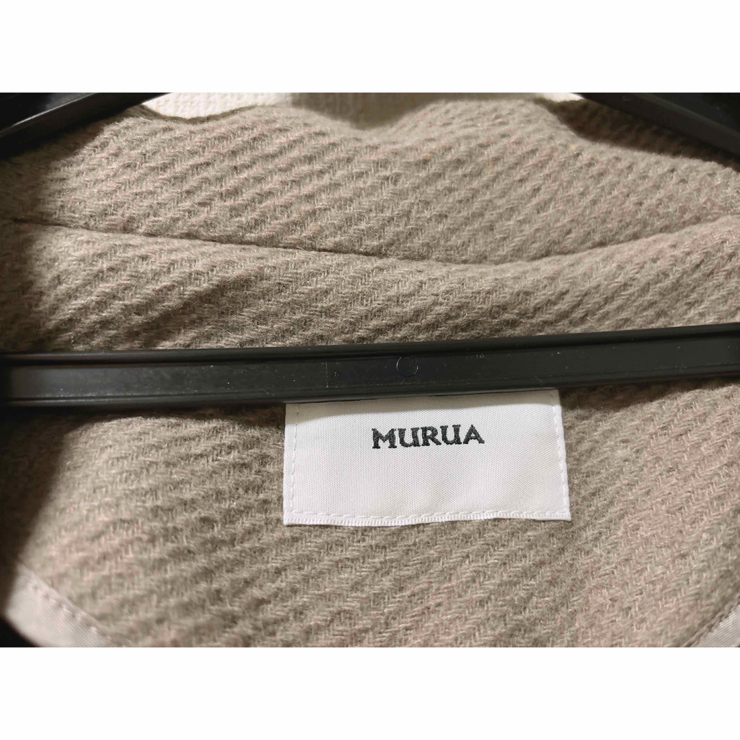 MURUA(ムルーア)のMURUA ムルーア ルーズムードダブルコート レディースのジャケット/アウター(ロングコート)の商品写真