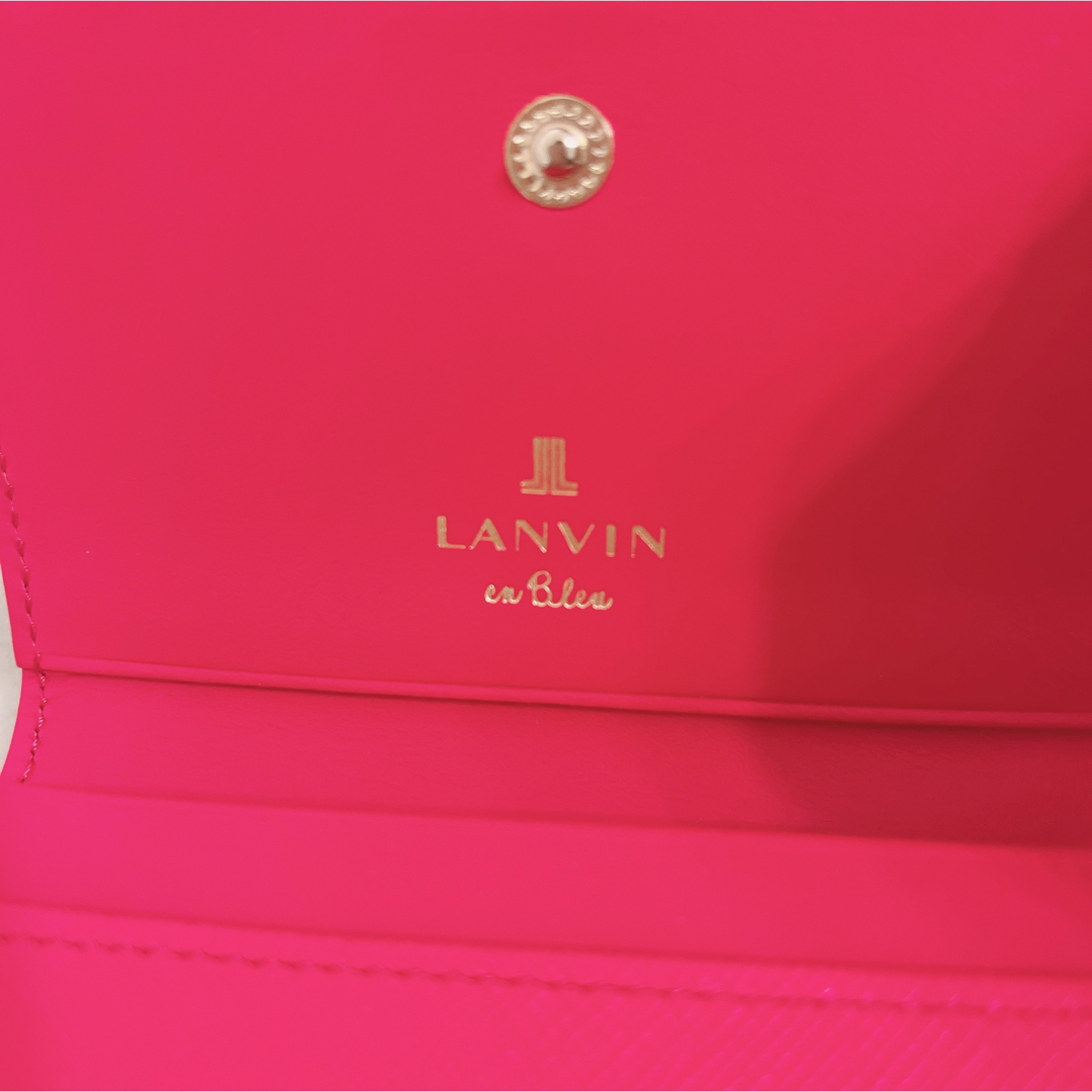 LANVIN(ランバン)の LANVIN 名刺入れ カードケース パスケース レザー 本革 レディースのファッション小物(名刺入れ/定期入れ)の商品写真