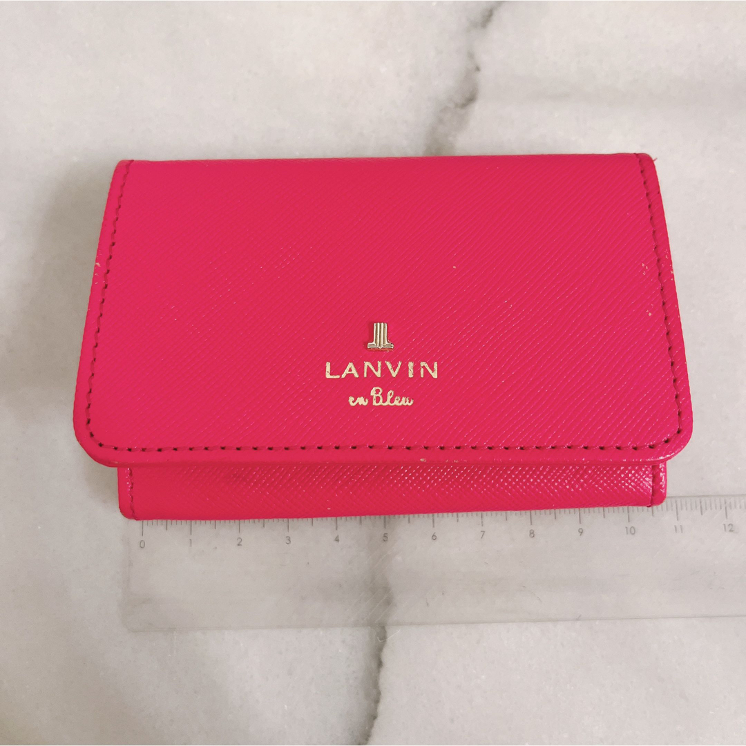 LANVIN(ランバン)の LANVIN 名刺入れ カードケース パスケース レザー 本革 レディースのファッション小物(名刺入れ/定期入れ)の商品写真