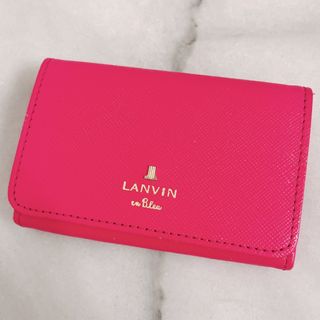 ランバン(LANVIN)の LANVIN 名刺入れ カードケース パスケース レザー 本革(名刺入れ/定期入れ)