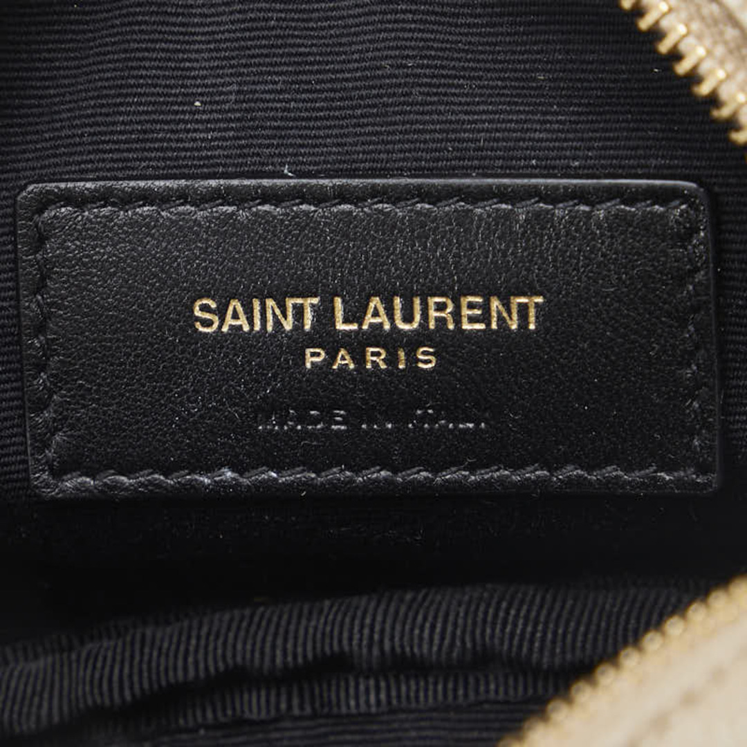 美品 サンローラン モノグラム カサンドラ ベビー ミニ チェーン ショルダーバッグ レザー レディース SAINT LAURENT 【222-29332】約48cm開閉式