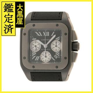 カルティエ(Cartier)のカルティエ　サントス100　W2020005　高硬度ＡＤＬＣ加工【200】(腕時計(アナログ))