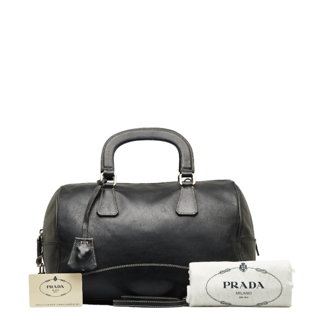 ファスナー内側プラダ ミニボストンバッグ ショルダーバッグ 2WAY B11074 レザー レディース PRADA 【228-30327】