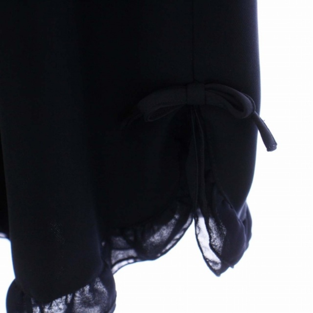M'S GRACY(エムズグレイシー)のエムズグレイシー アンクルパンツ ワイドパンツ リボン 38 M 紺 レディースのパンツ(その他)の商品写真