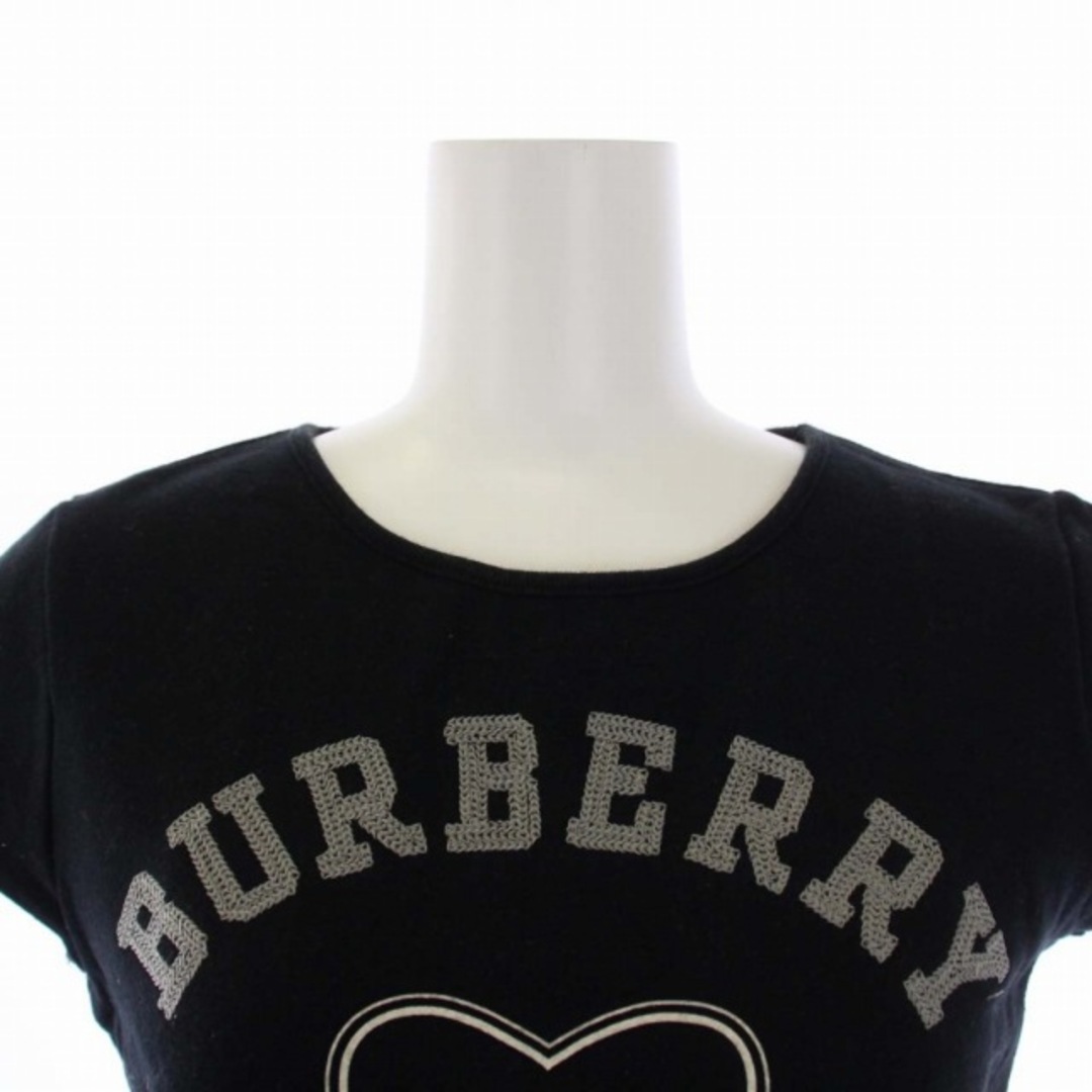 BURBERRY BLUE LABEL(バーバリーブルーレーベル)のバーバリーブルーレーベル Tシャツ カットソー 半袖 M 黒 レディースのトップス(Tシャツ(半袖/袖なし))の商品写真