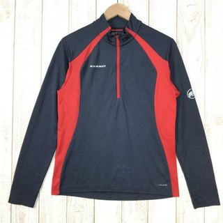 マムート(Mammut)のMENs S  マムート トレイル ライトジップ ロングスリーブ TRAIL LIGHT ZIP LONGSLEEVE ポーラテックパワードライ ベースレイヤー シャツ MAMMUT 1041-06590 グレー系(その他)