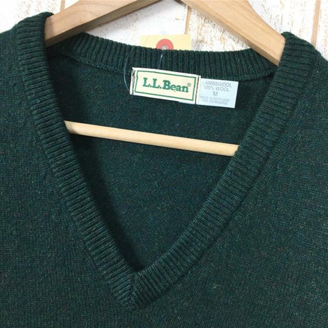 L.L.Bean(エルエルビーン)のMENs M  エルエルビーン 1980s スコティッシュ ラムウール ニット ベスト Scottish Lambwool Knit Vest セーター スコットランド製 LLBEAN グリーン系 メンズのメンズ その他(その他)の商品写真