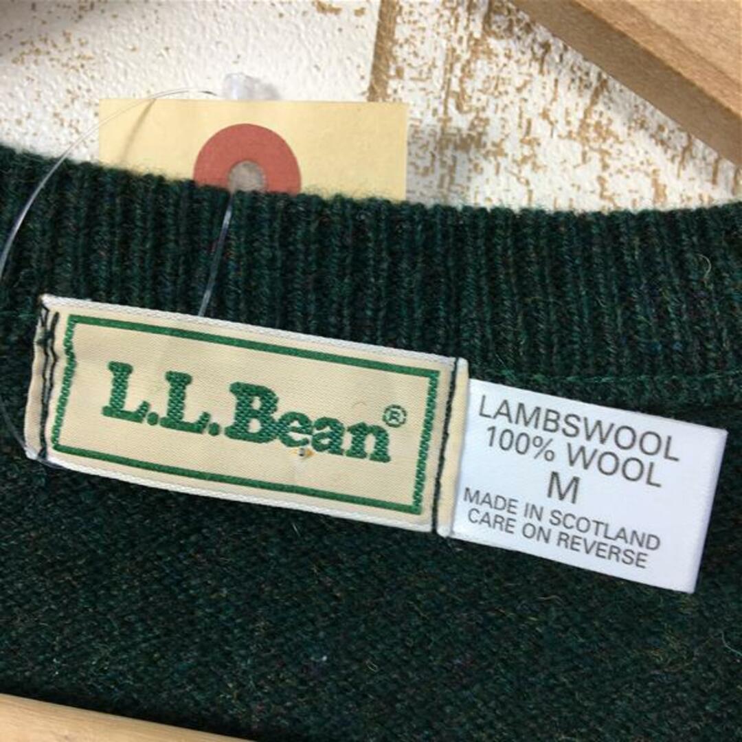 L.L.Bean(エルエルビーン)のMENs M  エルエルビーン 1980s スコティッシュ ラムウール ニット ベスト Scottish Lambwool Knit Vest セーター スコットランド製 LLBEAN グリーン系 メンズのメンズ その他(その他)の商品写真