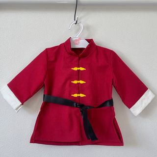 オーダーページ チャイナ服 赤 キッズ、ベビー用(シャツ/カットソー)