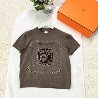 エルメス(Hermes)の★HERMES★2023AW★未使用★Les Tambours★刺繍★ニット(ニット/セーター)