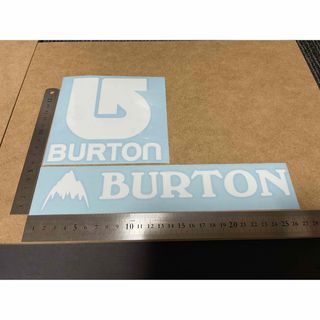 バートン　BURTON カッティング　ステッカー　白2枚(その他)