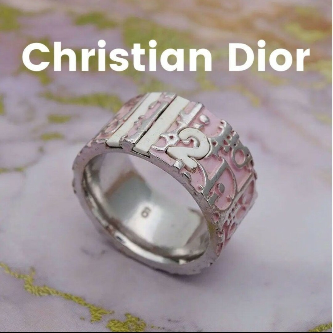 ヴィンテージ品⭐ディオール Dior リング 指輪 トロッター ピンク #6 | フリマアプリ ラクマ