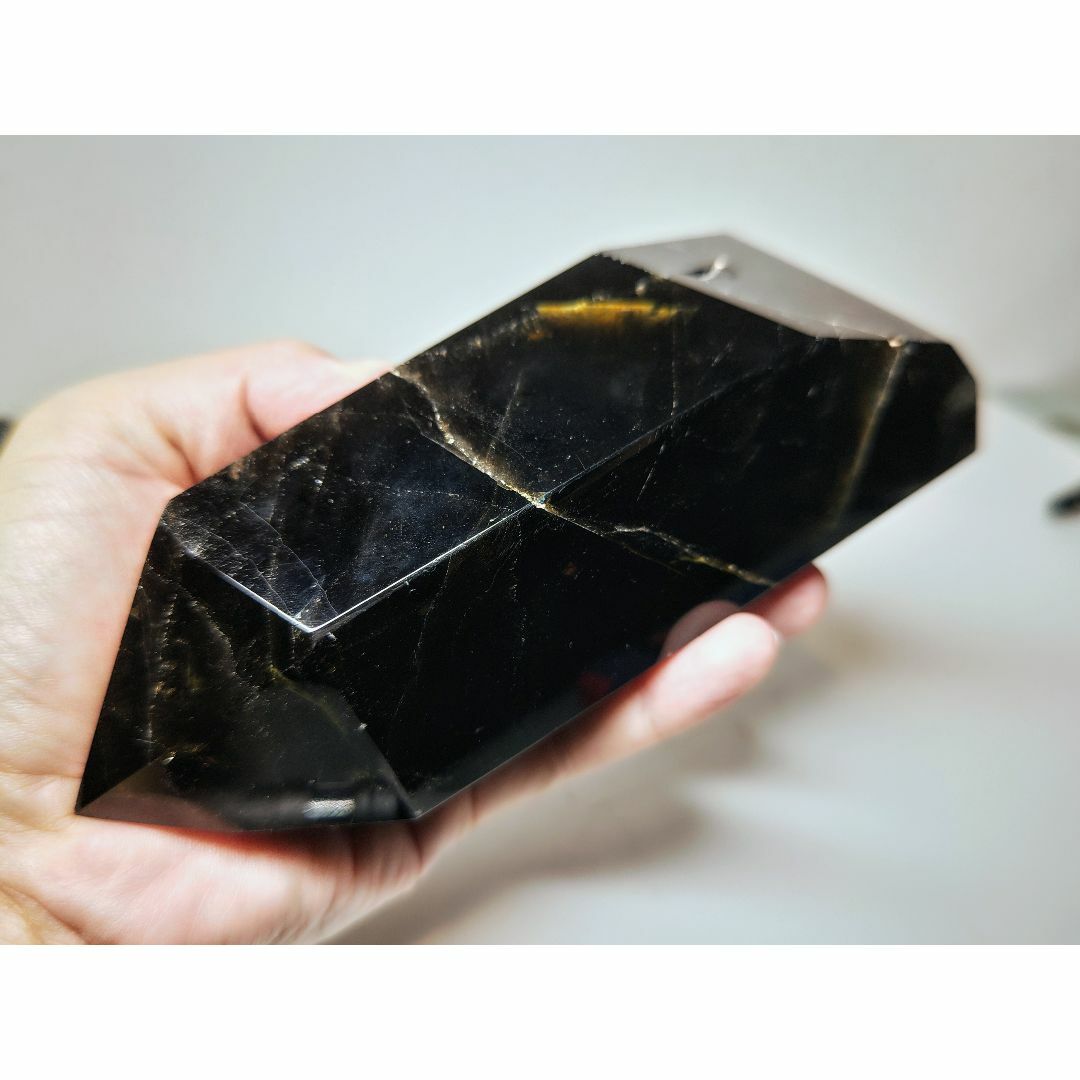 S-37 水晶 1.4kg スモーキークォーツ 原石 鑑賞石 自然石 誕生石鉱石