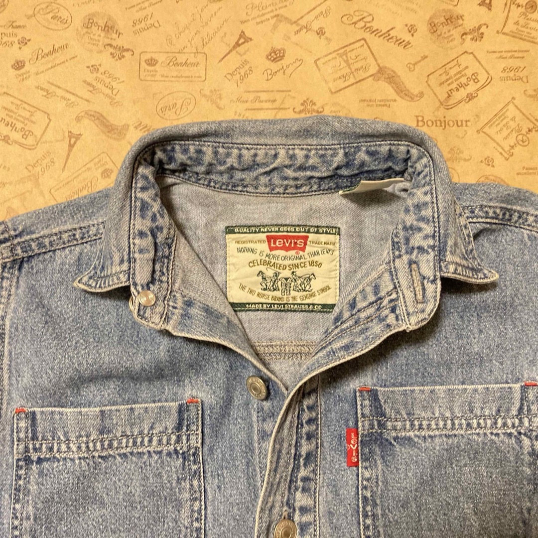 Levi's(リーバイス)のLEVI’S デニムシャツ 長袖シャツ  キッズ/ベビー/マタニティのキッズ服男の子用(90cm~)(Tシャツ/カットソー)の商品写真