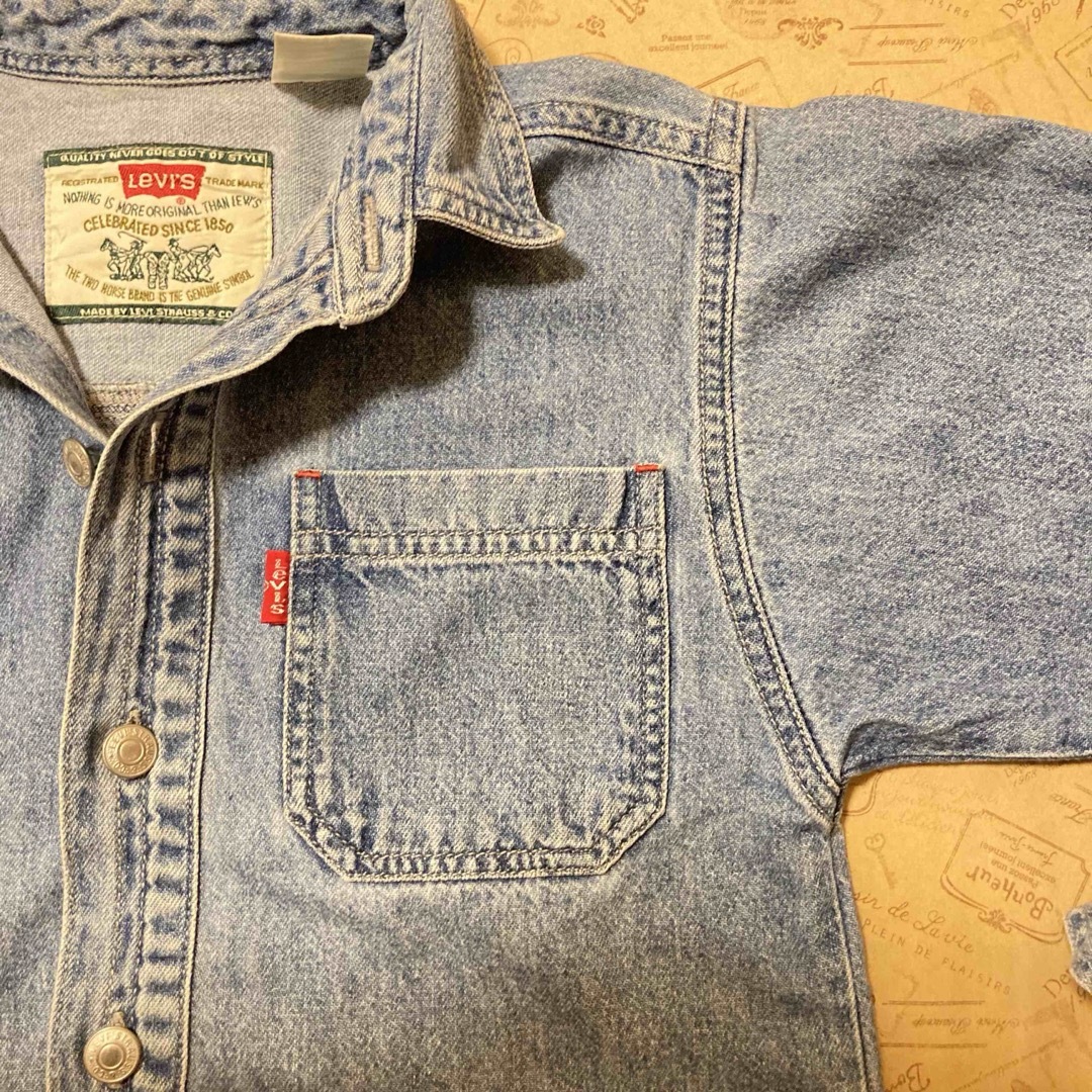 Levi's(リーバイス)のLEVI’S デニムシャツ 長袖シャツ  キッズ/ベビー/マタニティのキッズ服男の子用(90cm~)(Tシャツ/カットソー)の商品写真