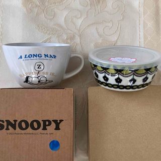 ピーナッツ(PEANUTS)のSNOOPY大きなカフェカップ & レンジパック(食器)