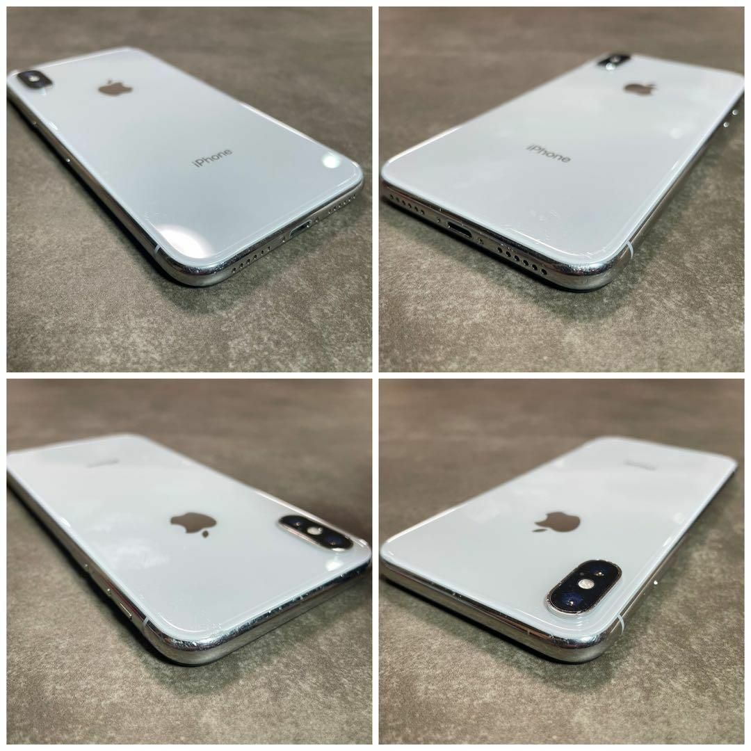 完動品 iPhone X Silver 256 GB SIMフリー 本体 スマホ/家電/カメラのスマートフォン/携帯電話(スマートフォン本体)の商品写真