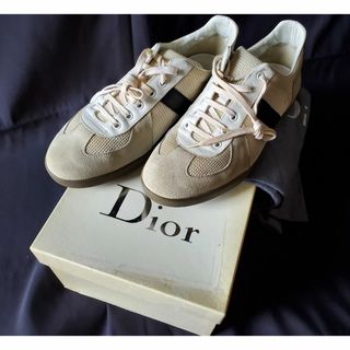 ディオールオム(DIOR HOMME)のディオールオムエディ期ジャーマントレーナーレザースニーカー国内直営店購入40.5(スニーカー)