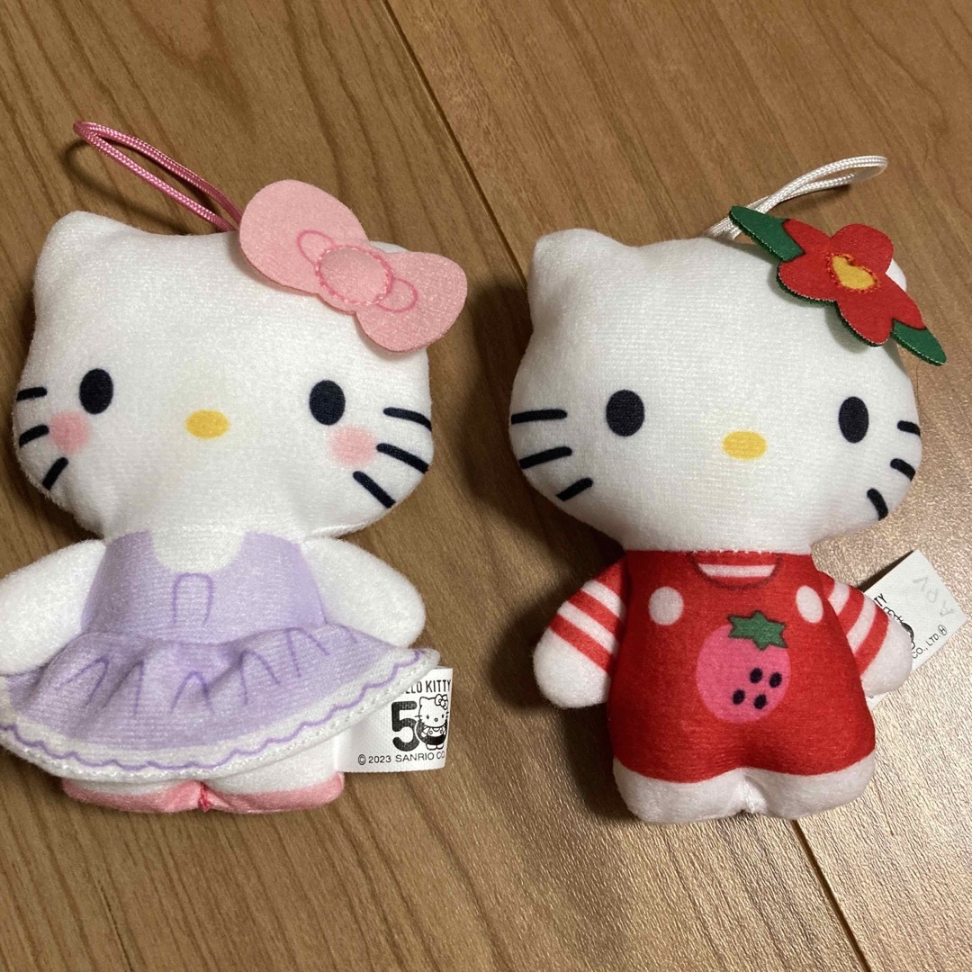 ハッピーセット マック ハローキティ ぬいぐるみ 2点セット エンタメ/ホビーのおもちゃ/ぬいぐるみ(キャラクターグッズ)の商品写真