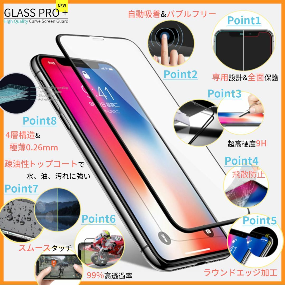 iPhone(アイフォーン)のガラスフィルム for iPhone 11 Pro スマホ/家電/カメラのスマホアクセサリー(保護フィルム)の商品写真