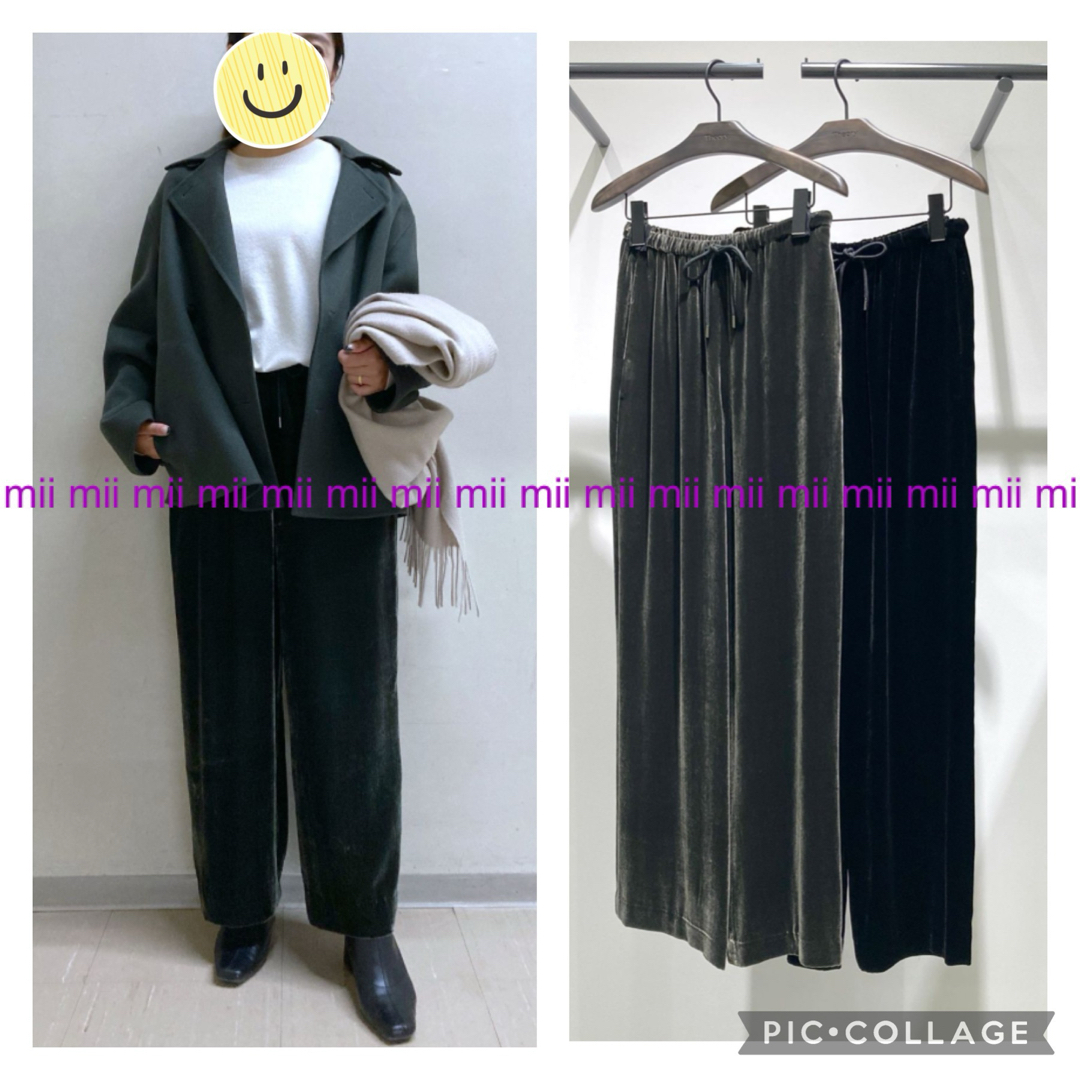 ✤2021AW セオリー Theory ベルベットワイドパンツ✤ ✤2021AW セオリー Theory ベルベットワイドパンツ✤