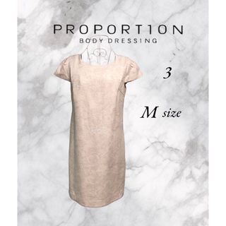 プロポーションボディドレッシング(PROPORTION BODY DRESSING)のProportion 半袖 バックリボン Iラインワンピース(ひざ丈ワンピース)