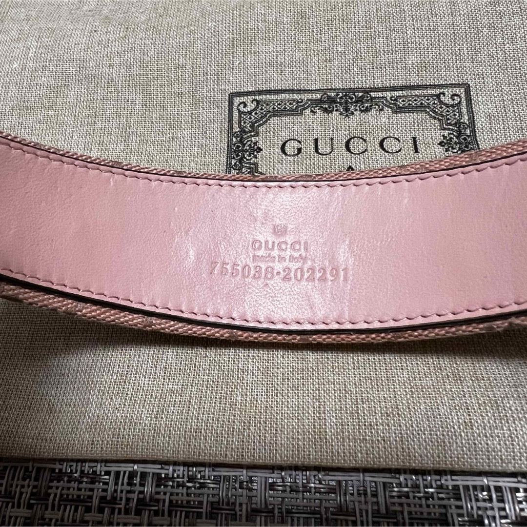 GUCCI グッチ カチューシャ オレンジピンク 布袋付き 美品