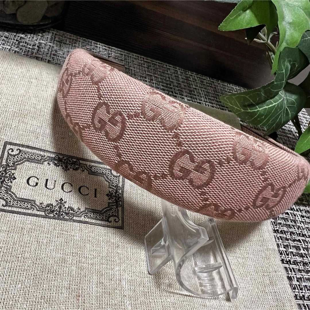 GUCCI グッチ カチューシャ オレンジピンク 布袋付き 美品