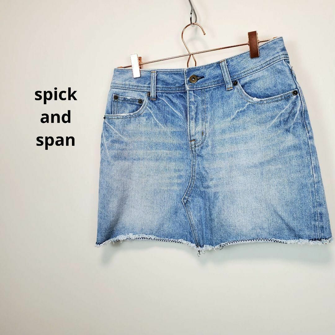 Spick & Span(スピックアンドスパン)のスピックアンドスパンspickandspanレディース３６デニムミニスカート レディースのスカート(ミニスカート)の商品写真