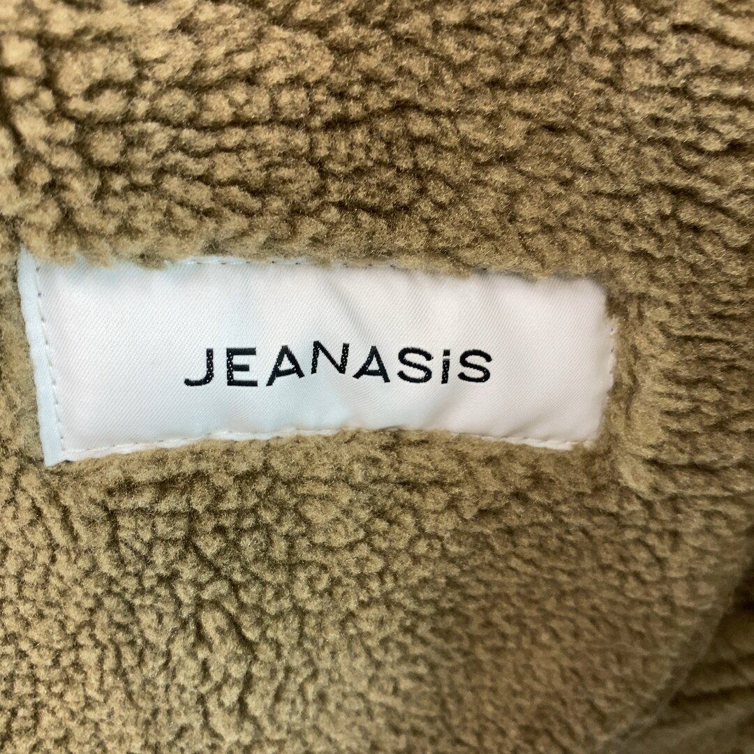 JEANASIS(ジーナシス)のJEANASIS レディース ジーナシス ムートン風ライダースジャケット 裏ボア レディースのジャケット/アウター(ライダースジャケット)の商品写真