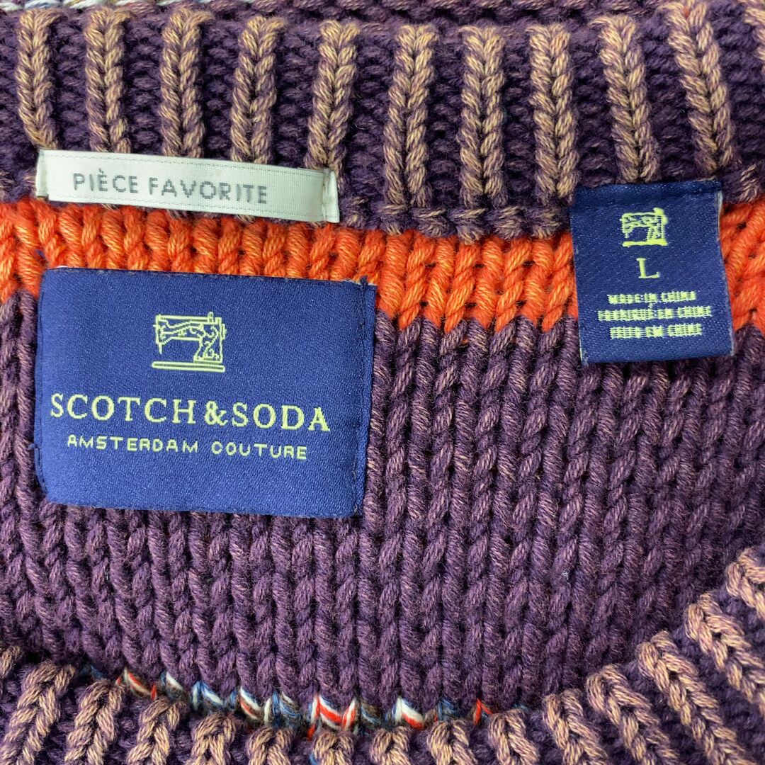 SCOTCH & SODA(スコッチアンドソーダ)のSCOTCH&SODA　スコッチ&ソーダ メンズ ケーブルニット　ラウンドネック　セーター メンズのトップス(ニット/セーター)の商品写真