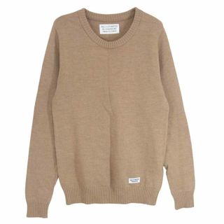 ワコマリア(WACKO MARIA)のWACKO MARIA ワコマリア 16SS 16SS-WMK-KN01 GUILTY PARTIES CLASSIC CREW NECK SWEATER クラシック クルーネック セーター ニット ブラウン系 M【中古】(ニット/セーター)