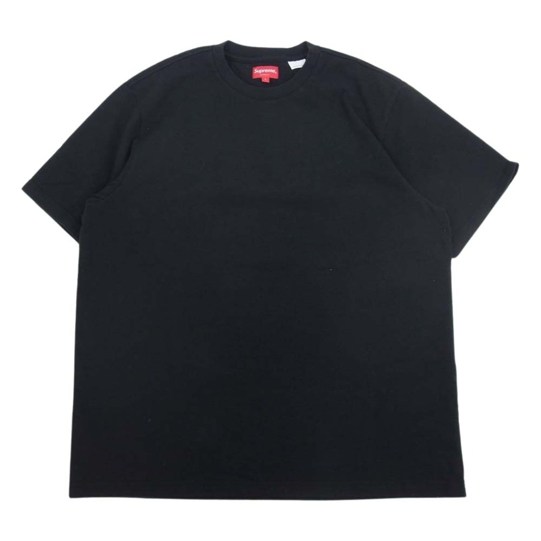 Supreme シュプリーム 22AW Contrast Applique S/S Top コントラスト アップリケ 半袖 Tシャツ ブラック系 L約58cm袖丈