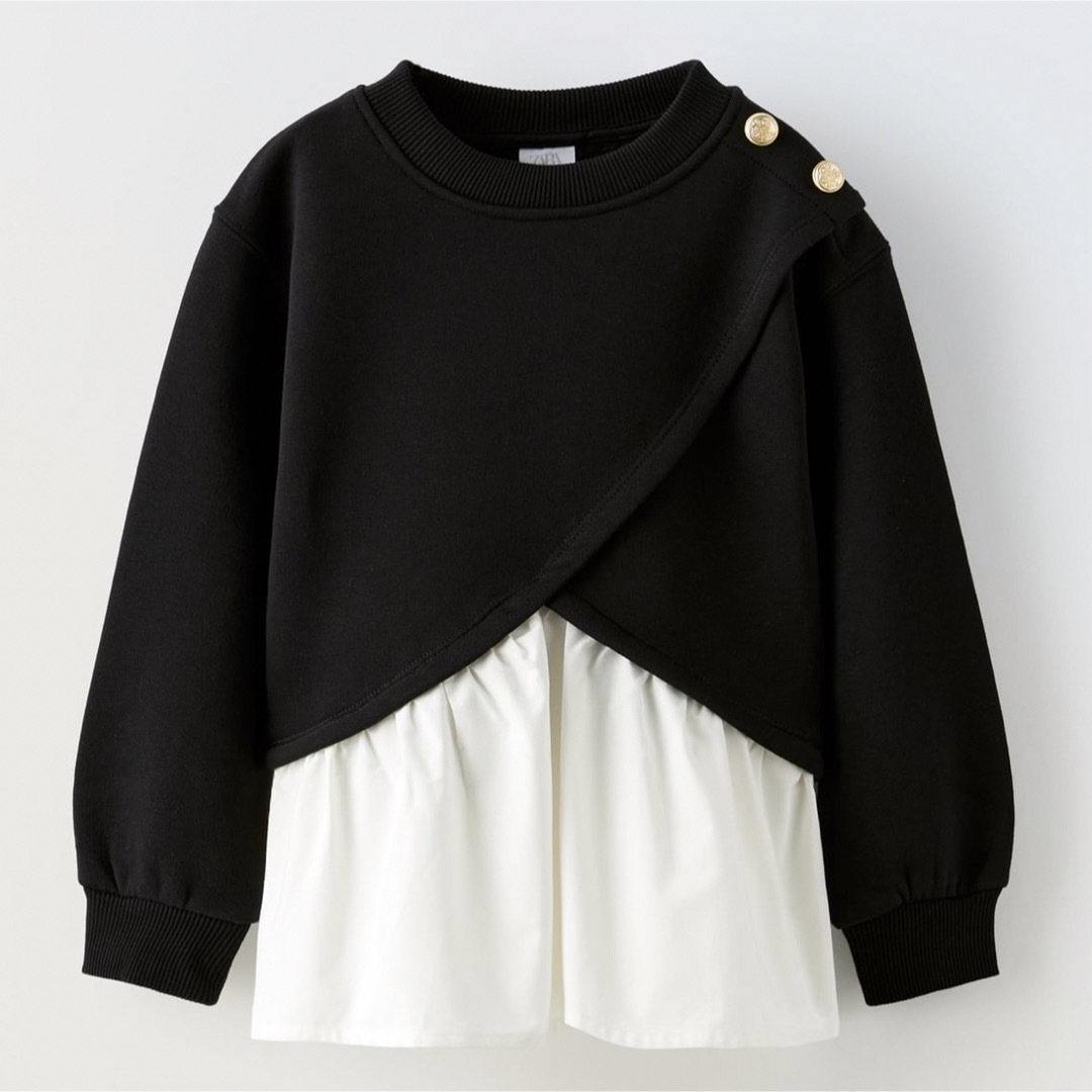 ZARA(ザラ)の新品☆ZARA ザラ ラウンドネックスウェットトップス レディースのトップス(トレーナー/スウェット)の商品写真