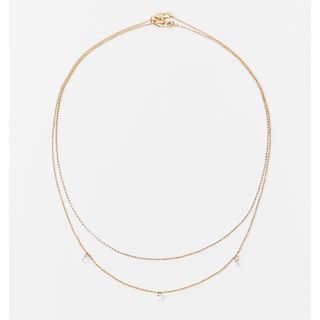 ザラ(ZARA)の新品☆ZARA ザラ ビーズ2連ネックレス ジュエリー アクセサリー(ネックレス)