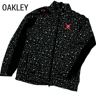 オークリー(Oakley)のOAKLEY オークリー スカル メンズ ジャケット アウター XL 黒 総柄(ウエア)