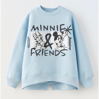 ザラ(ZARA)の新品☆ZARA ザラ ディズニー ミッキー ラウンドネックトップス Disney(トレーナー/スウェット)