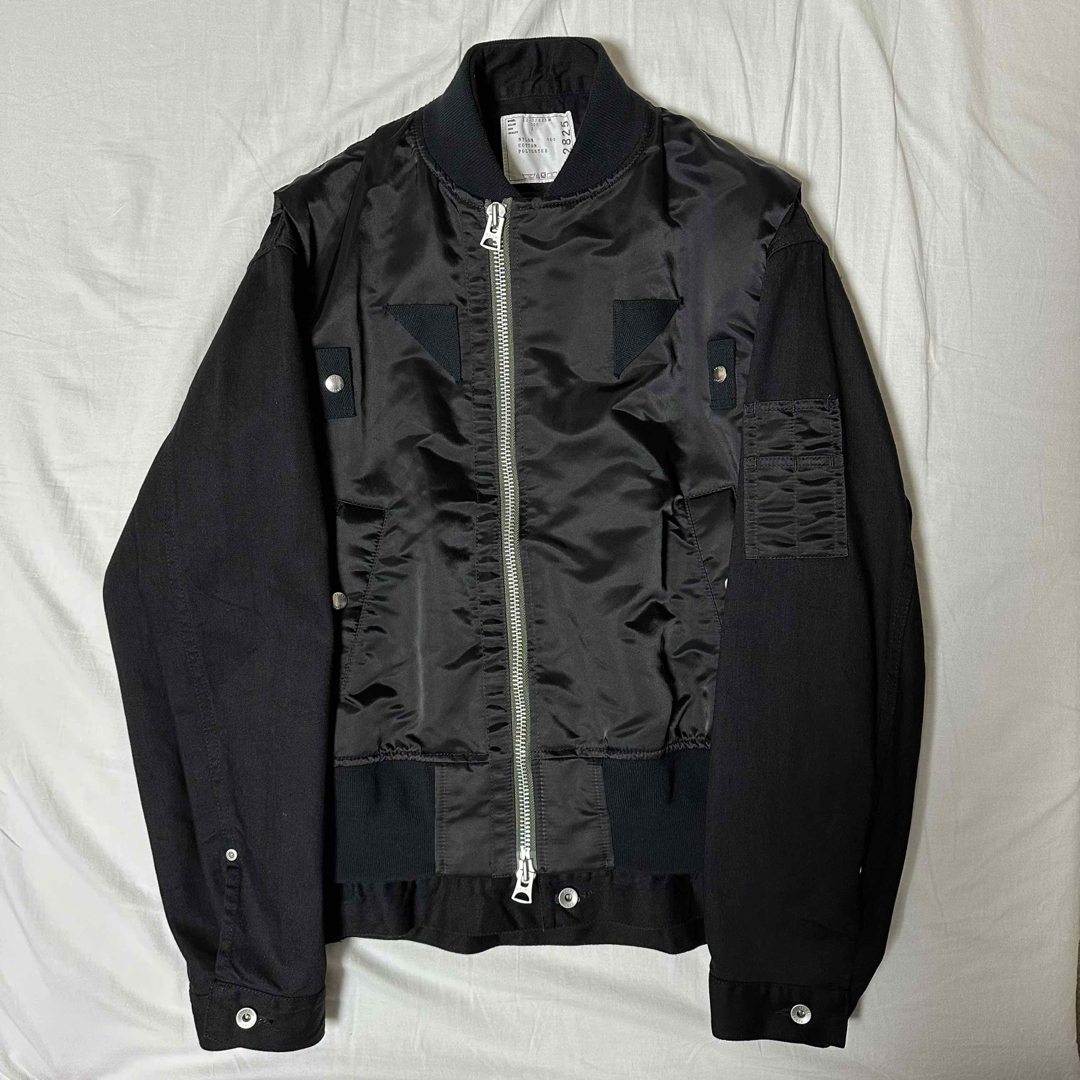sacai 22AW ブルゾン フライト ジャケット MA-1 デニム sacai 22AW ブルゾン フライト ジャケット MA-1 デニム