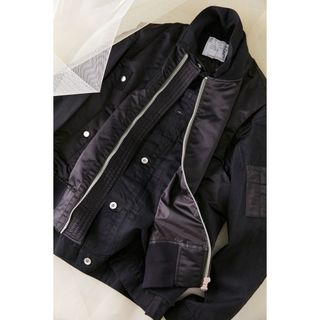 サカイ(sacai)のsacai 22AW ブルゾン フライト ジャケット MA-1 デニム(ブルゾン)