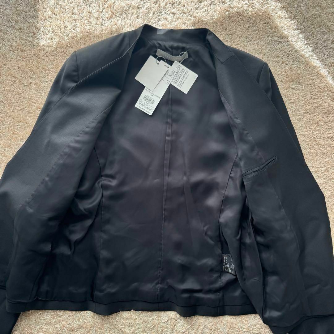 【未使用】theory luxe  ノーカラージャケット サイズ40 ブラック